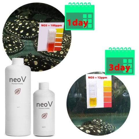 Neo V 1000ml - bakterie + stabilizacja pH + witaminy dla ryb NEO MEDIA