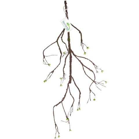 Terrario - Sztuczna Gałąź Dekoracyjna z Pędami do Terrarium - 100 cm Terrario
