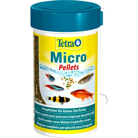 Tetra Micro Pellets 100ml - pokarm drobny wybarwiający Tetra