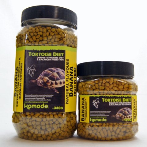 Komodo Tortoise Diet Banana 340g - pokarm dla żółwi Komodo