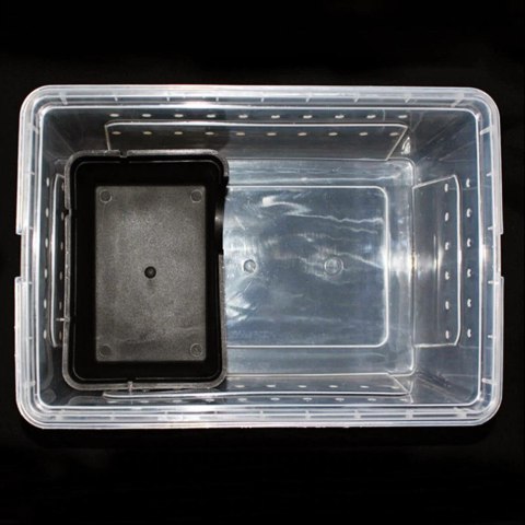 Terrario CubeCave - jaskinia miska na wodę i pokarm 14x9x5cm Terrario