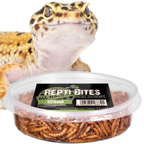 Terrario Repti Bites Mealworms 125ml - larwy mącznika suszone Terrario