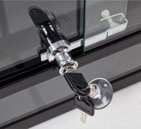 Terrario Safe Terri 120 - zamek do drzwi przesuwnych 12cm Terrario