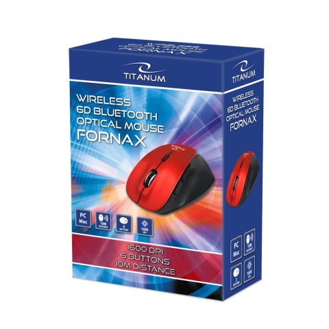 TM122R Titanum mysz bezprz. bluetooth 6d opt. fornax czerwona
