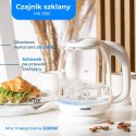 MS 1302 white Czajnik szklany 1,7 l