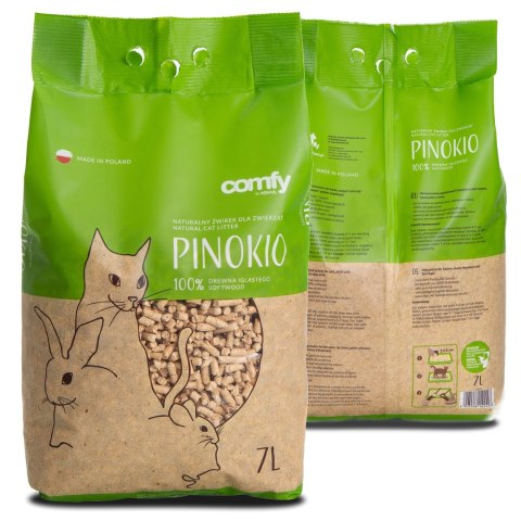 Comfy Pinokio Pellet Drewniany 7l - żwir dla kotów i gryzoni Aquael