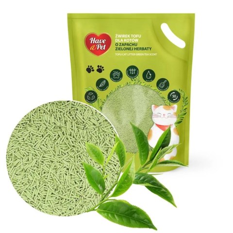 Have A Pet Tofu Cat Litter Green Tea 2,5kg - żwirek dla kotów Aquael