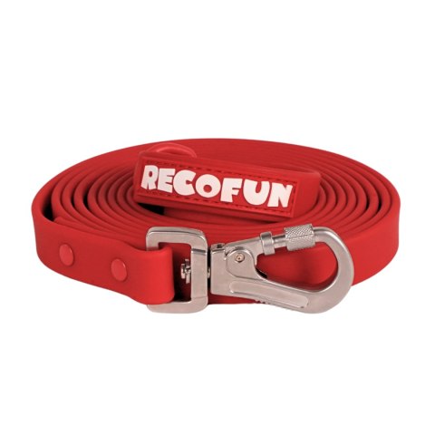 RecoFun Smycz treningowa z PVC czerwona Recofun