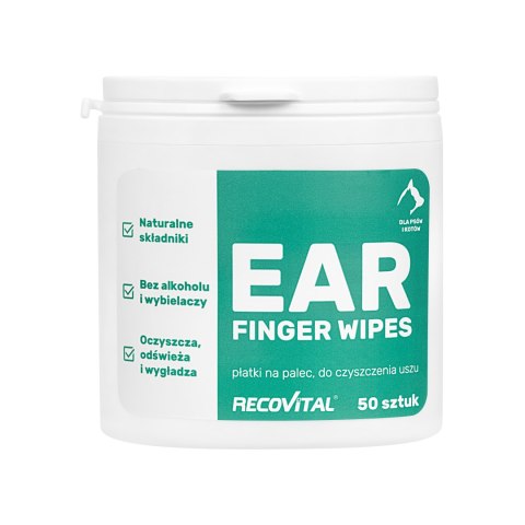 Ear Finger Wipes - płatki do uszu 50 szt. Recovital