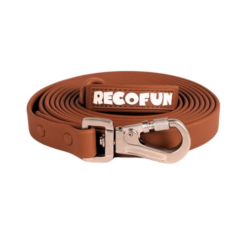 Smycz treningowa z PVC brązowa RecoFun Recofun