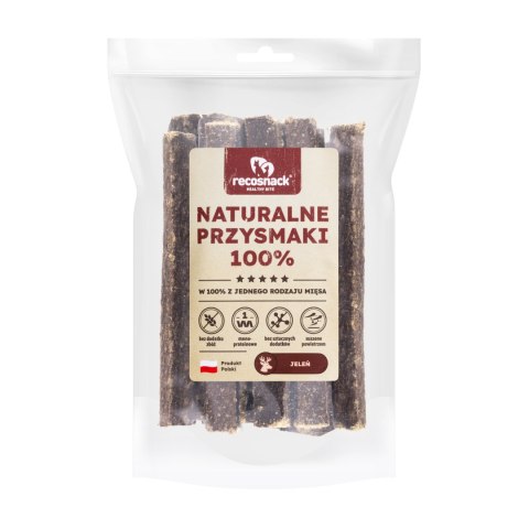 Recosnack MIĘSNE PAŁECZKI kwad.(12cm) JELEŃ Recosnack