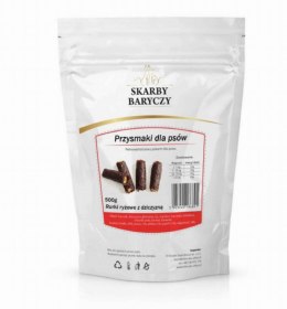 Skarby Baryczy rurki ryżowe z dziczyzną 500g Skarby Baryczy