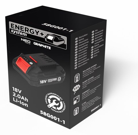 Akumulator Energy+ 18V Li-Ion 2.0Ah