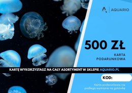 Karta podarunkowa 500 zł - Idealny prezent dla akwarysty lub terrarysty