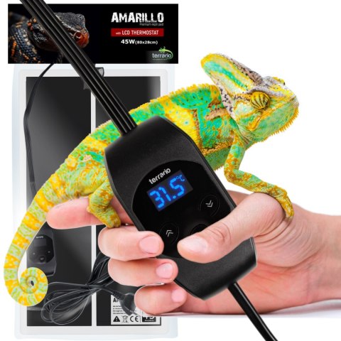Terrario Amarillo 45W - mata grzewcza z termostatem LCD Terrario