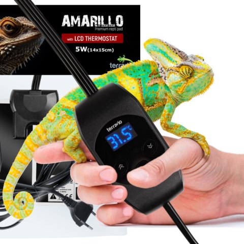 Terrario Amarillo 5W - mata grzewcza z termostatem LCD Terrario
