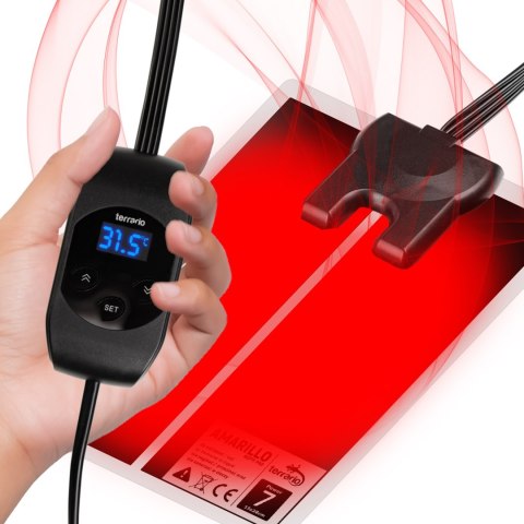 Terrario Amarillo 7W - mata grzewcza z termostatem LCD Terrario