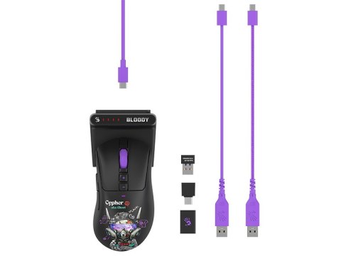 Mysz A4TECH BLOODY R73 ULTRA DUO WRLS 2,4G+USB Cypher Ghost
