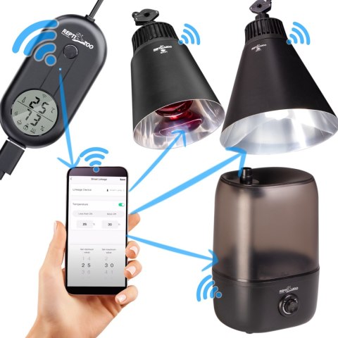 Repti-Zoo Smart Wi-Fi Deep Lamp - lampa na żarówki grzewcze Wi-Fi Repti-Zoo