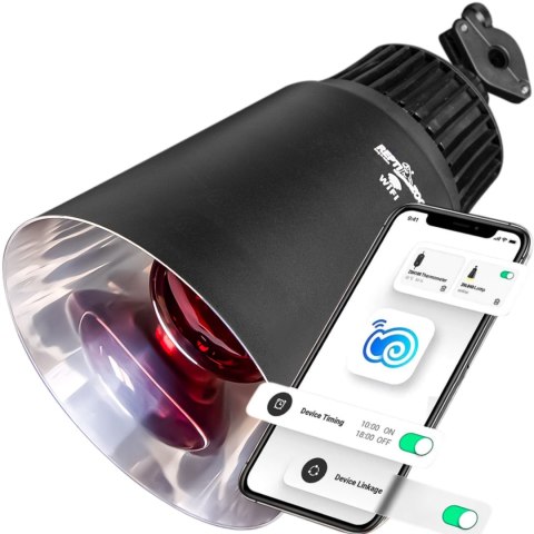 Repti-Zoo Smart Wi-Fi Deep Lamp - lampa na żarówki grzewcze Wi-Fi Repti-Zoo