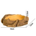Terrario Rustic Wood Bowl - Miska do Terrarium 12x12x3,5 cm Terrario