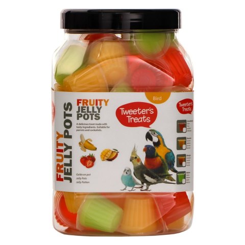 HappyPet Tweeter's Treats Fruity Jelly Pots 60 sztuk - mix smaków Happypet