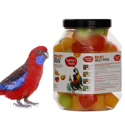 HappyPet Tweeter's Treats Fruity Jelly Pots 60 sztuk - mix smaków Happypet