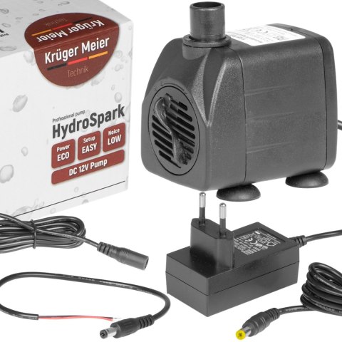 Kruger Meier HydroSpark All Connect - pompa wody 1500l/h 12V i 230V Kruger Meier