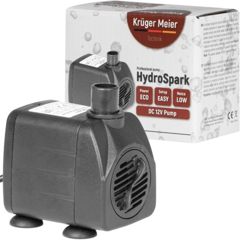 Kruger Meier HydroSpark All Connect - pompa wody 1500l/h 12V i 230V Kruger Meier