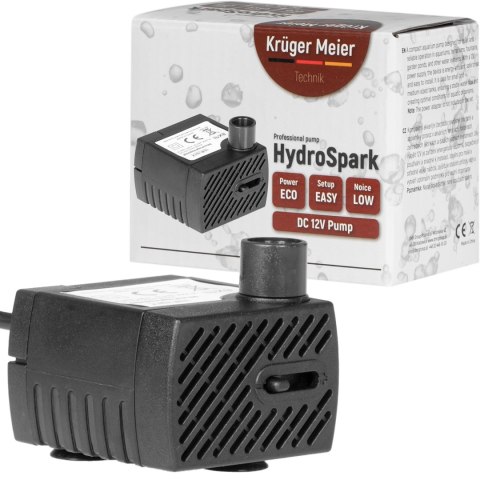 Kruger Meier HydroSpark All Connect - pompa wody 220l/h 12V i 230V Kruger Meier