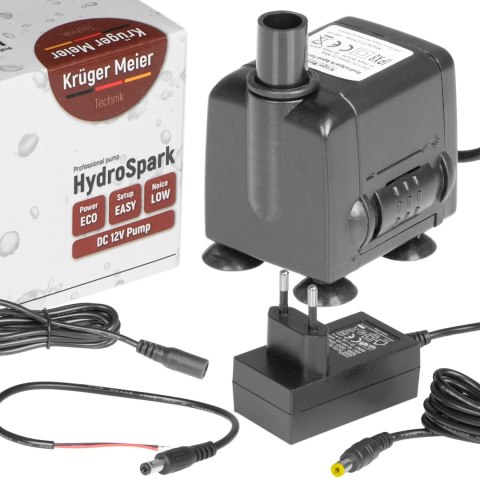 Kruger Meier HydroSpark All Connect - pompa wody 450l/h 12V i 230V Kruger Meier