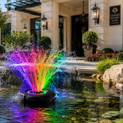 Kruger Meier PondSplash Elite LED 20000 - fontanna pływająca z oświetleniem Kruger Meier