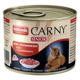 Animonda Cat Carny Senior Wołowina I Serca Indyka 200g Animonda