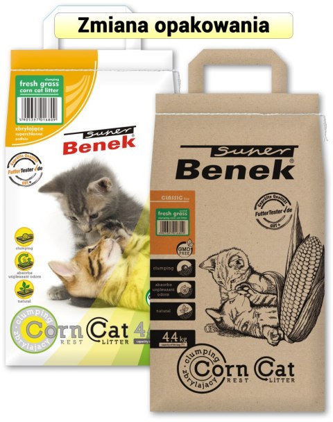 CERTECH-SUPER BENEK Corn Cat Świeża Trawa 7l Certech-Super Benek
