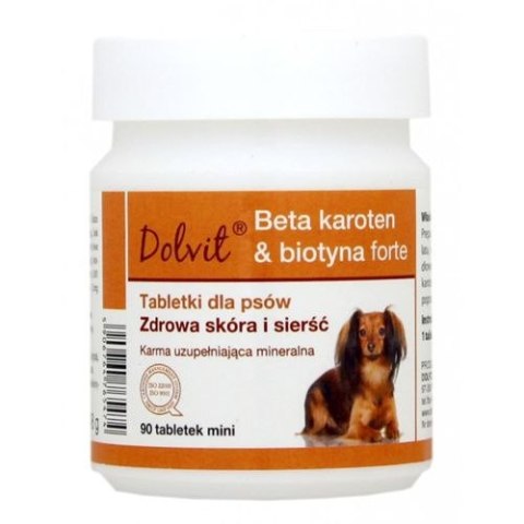 Dolfos Dolvit Beta Karoten & Biotyna Forte Mini 90 Tabletek Dolfos