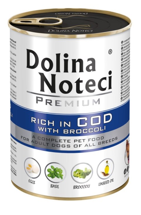 Dolina Noteci Premium Dorsz Z Brokułami 400g Dolina Noteci