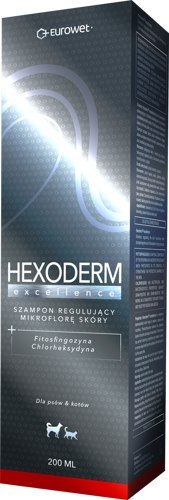 Eurowet Hexoderm Excellence Szampon Regulujący Mikroflorę Skóry Dla Psów I Kotów 200ml Eurowet