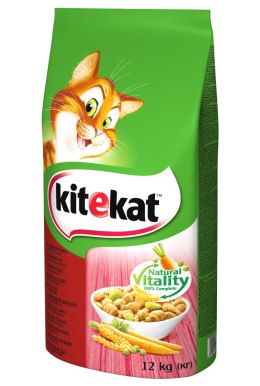 KITEKAT Sucha Karma Dla Kotów Z Wołowiną I Warzywami 12kg Kitekat