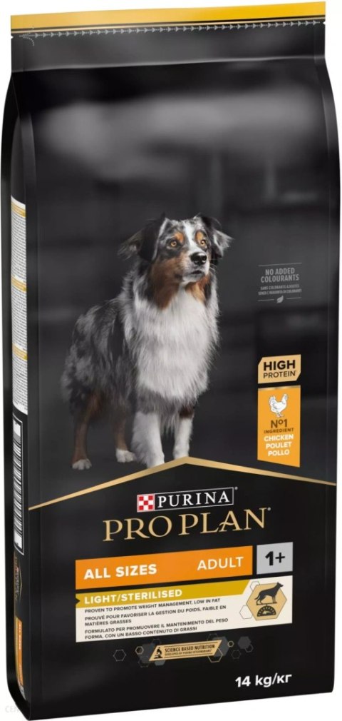 Purina Pro Plan Adult Light Optiweight Sterilised Kurczak I Ryż 14kg Purina Pro Plan
