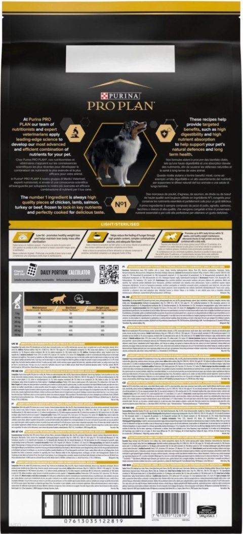 Purina Pro Plan Adult Light Optiweight Sterilised Kurczak I Ryż 14kg Purina Pro Plan
