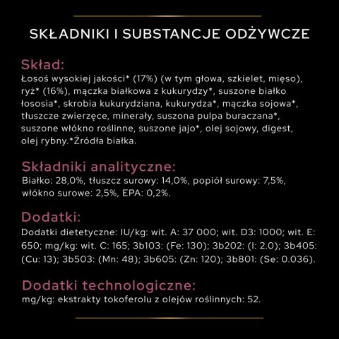 Purina Pro Plan Medium & Large 7+ Sensitive Optiderma Łosoś I Ryż 14kg Purina Pro Plan