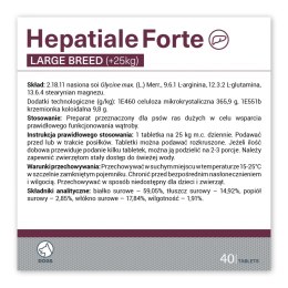 VETEXPERT Hepatiale Forte Large Breed 40 Tabletek VETEXPERT