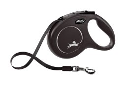 Flexi Smycz New Classic M Taśma 5m Do 25kg Czarna Flexi