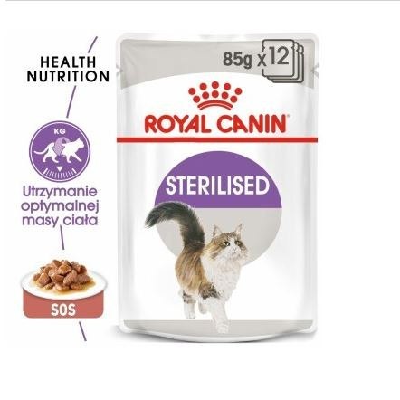 ROYAL CANIN Sterilised W Sosie 12x85g Royal Canin