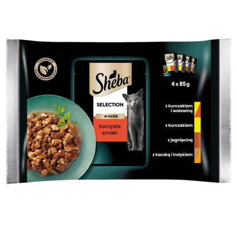 Sheba Saszetka Selection In Sauce Soczyste Smaki 4x85g Sheba