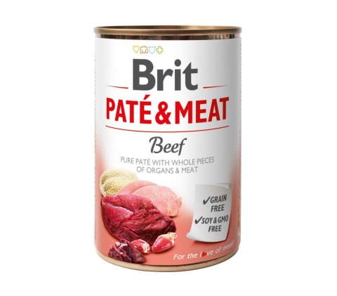 Brit Pate & Meat Z Wołowiną 400g Brit