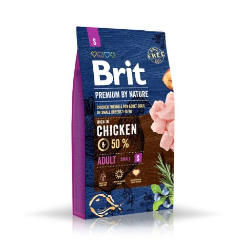 Brit Premium By Nature Adult S Z Kurczakiem 8kg Brit