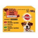 Pedigree Mokra Karma Dla Dorosłych Psów W Galaretce Z Wołowiną, Z Kurczakiem, Z Jagnięciną, Z Drobiem 12x100g Pedigree