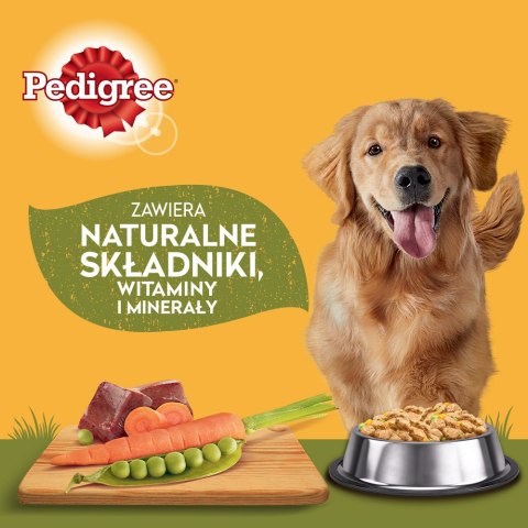 Pedigree Mokra Karma Dla Dorosłych Psów W Galaretce Z Wołowiną, Z Kurczakiem, Z Jagnięciną, Z Drobiem 12x100g Pedigree