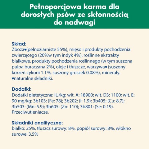 Purina Dog Chow Light Adult Z Indykiem 2,5kg Purina Dog Chow